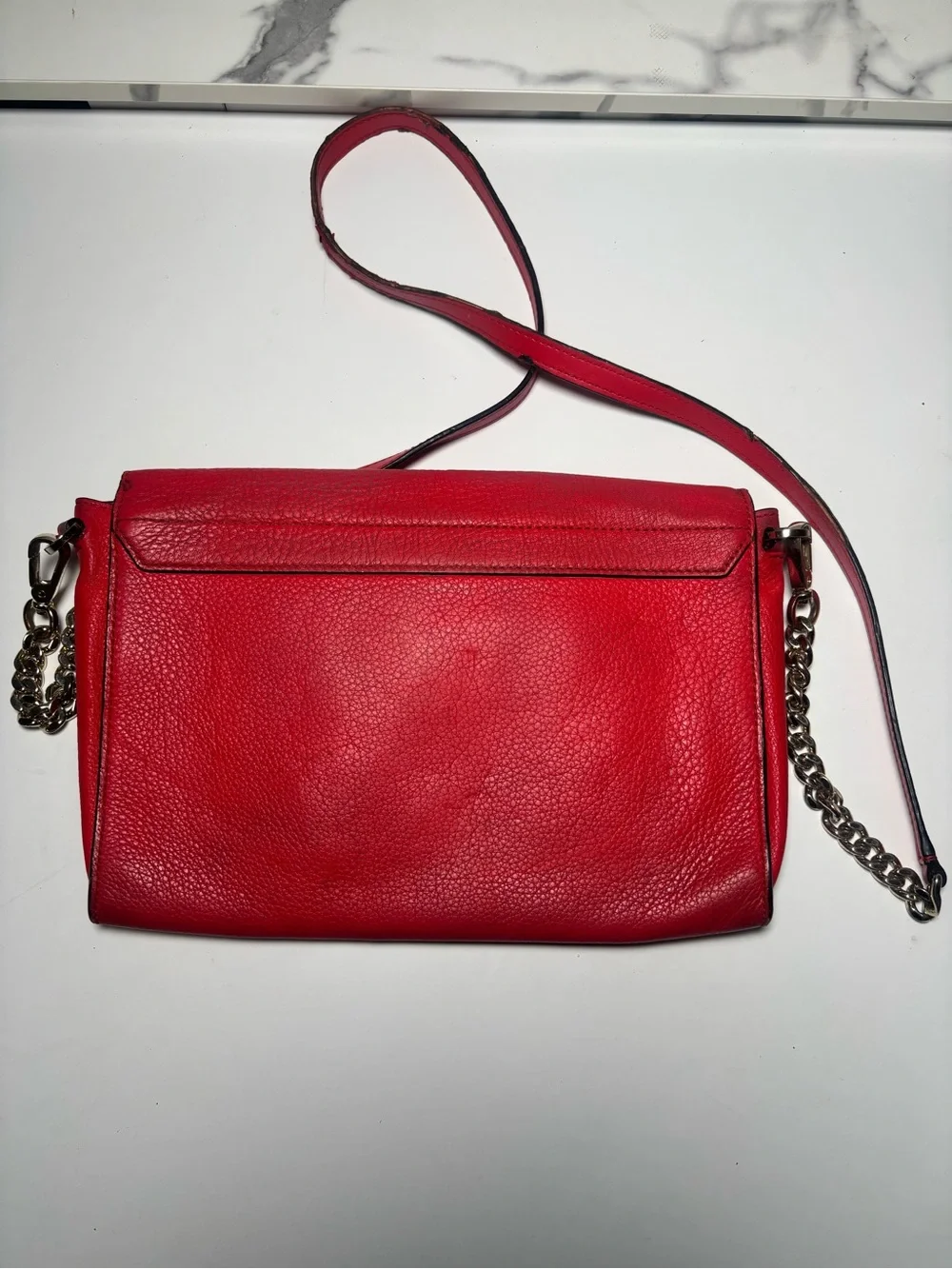 kate spade Red Leather Woven Detail Crossbody Bag